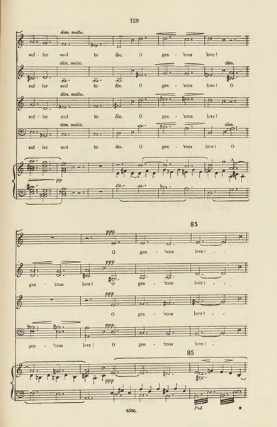 The dream of Gerontius : (Op.38) / by cardinal Newman ; set to music for mezzo-soprano, tenor, and bass soli, chorus and orchestra by Edward Elgar