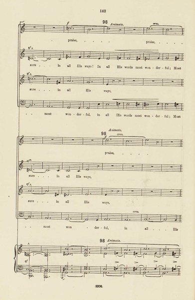 The dream of Gerontius : (Op.38) / by cardinal Newman ; set to music for mezzo-soprano, tenor, and bass soli, chorus and orchestra by Edward Elgar