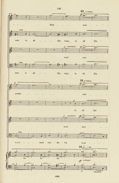 The dream of Gerontius : (Op.38) / by cardinal Newman ; set to music for mezzo-soprano, tenor, and bass soli, chorus and orchestra by Edward Elgar