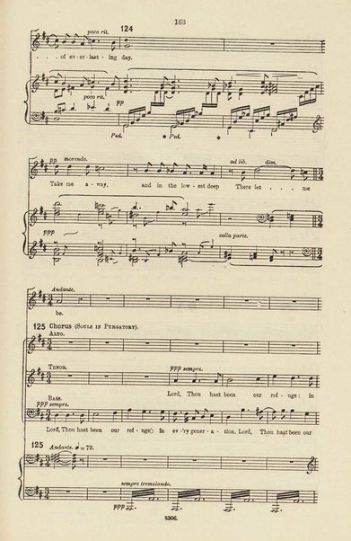 The dream of Gerontius : (Op.38) / by cardinal Newman ; set to music for mezzo-soprano, tenor, and bass soli, chorus and orchestra by Edward Elgar