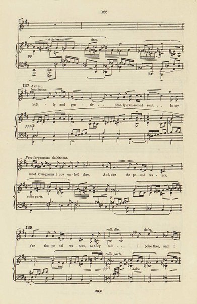 The dream of Gerontius : (Op.38) / by cardinal Newman ; set to music for mezzo-soprano, tenor, and bass soli, chorus and orchestra by Edward Elgar