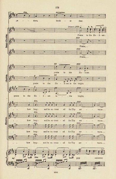 The dream of Gerontius : (Op.38) / by cardinal Newman ; set to music for mezzo-soprano, tenor, and bass soli, chorus and orchestra by Edward Elgar