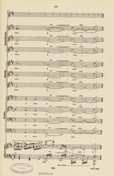 The dream of Gerontius : (Op.38) / by cardinal Newman ; set to music for mezzo-soprano, tenor, and bass soli, chorus and orchestra by Edward Elgar