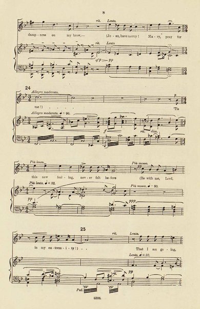 The dream of Gerontius : (Op.38) / by cardinal Newman ; set to music for mezzo-soprano, tenor, and bass soli, chorus and orchestra by Edward Elgar