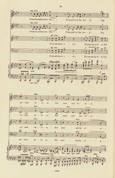 The dream of Gerontius : (Op.38) / by cardinal Newman ; set to music for mezzo-soprano, tenor, and bass soli, chorus and orchestra by Edward Elgar