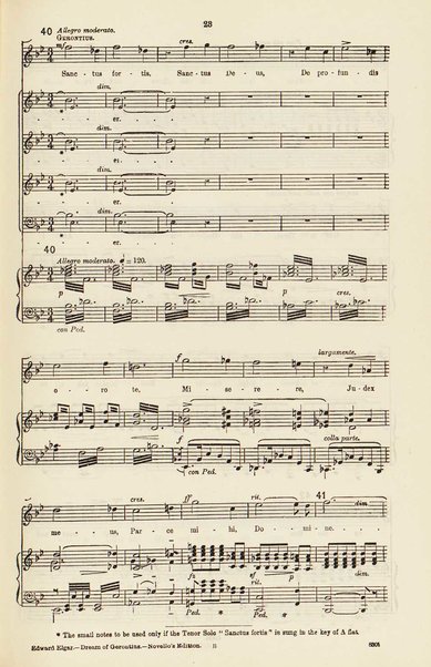 The dream of Gerontius : (Op.38) / by cardinal Newman ; set to music for mezzo-soprano, tenor, and bass soli, chorus and orchestra by Edward Elgar