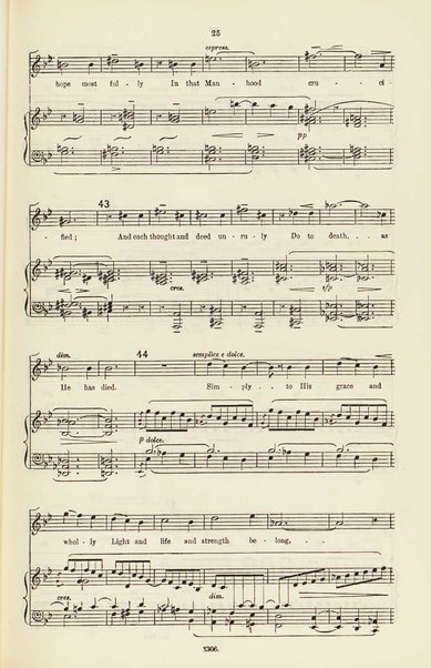 The dream of Gerontius : (Op.38) / by cardinal Newman ; set to music for mezzo-soprano, tenor, and bass soli, chorus and orchestra by Edward Elgar