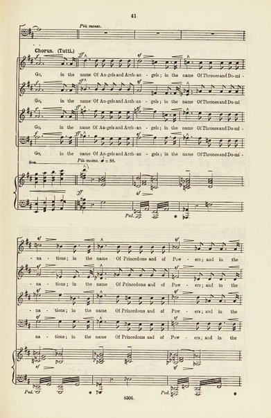 The dream of Gerontius : (Op.38) / by cardinal Newman ; set to music for mezzo-soprano, tenor, and bass soli, chorus and orchestra by Edward Elgar