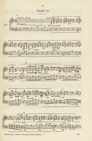 The dream of Gerontius : (Op.38) / by cardinal Newman ; set to music for mezzo-soprano, tenor, and bass soli, chorus and orchestra by Edward Elgar