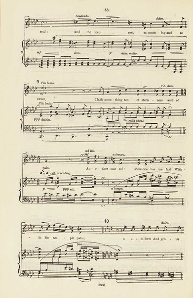 The dream of Gerontius : (Op.38) / by cardinal Newman ; set to music for mezzo-soprano, tenor, and bass soli, chorus and orchestra by Edward Elgar