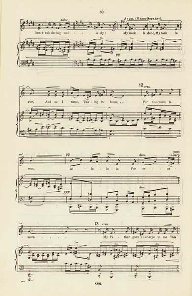 The dream of Gerontius : (Op.38) / by cardinal Newman ; set to music for mezzo-soprano, tenor, and bass soli, chorus and orchestra by Edward Elgar