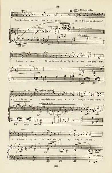 The dream of Gerontius : (Op.38) / by cardinal Newman ; set to music for mezzo-soprano, tenor, and bass soli, chorus and orchestra by Edward Elgar