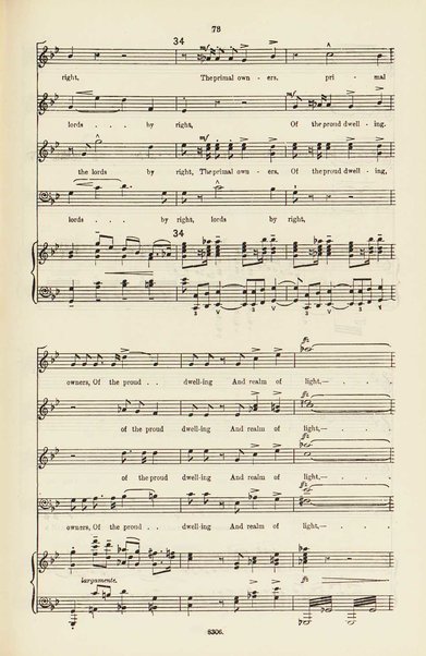 The dream of Gerontius : (Op.38) / by cardinal Newman ; set to music for mezzo-soprano, tenor, and bass soli, chorus and orchestra by Edward Elgar