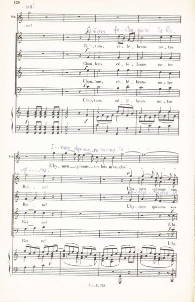 Iphigénie en Aulide : opéra en 3 actes / paroles du Bailli du Rollet ; musique de Gluck ; partition chant et piano transcrite par L. Narici