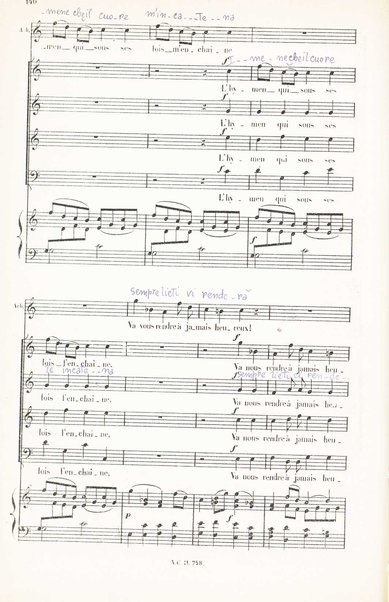 Iphigénie en Aulide : opéra en 3 actes / paroles du Bailli du Rollet ; musique de Gluck ; partition chant et piano transcrite par L. Narici