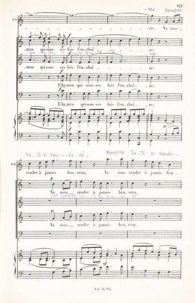 Iphigénie en Aulide : opéra en 3 actes / paroles du Bailli du Rollet ; musique de Gluck ; partition chant et piano transcrite par L. Narici
