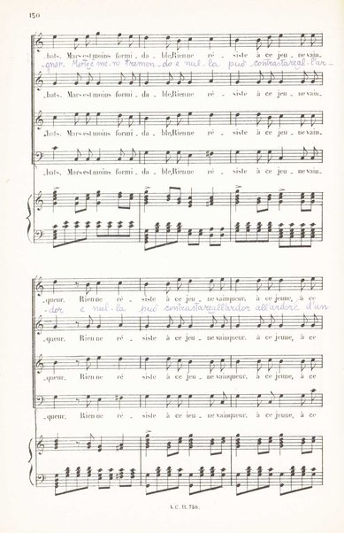 Iphigénie en Aulide : opéra en 3 actes / paroles du Bailli du Rollet ; musique de Gluck ; partition chant et piano transcrite par L. Narici