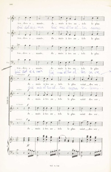 Iphigénie en Aulide : opéra en 3 actes / paroles du Bailli du Rollet ; musique de Gluck ; partition chant et piano transcrite par L. Narici