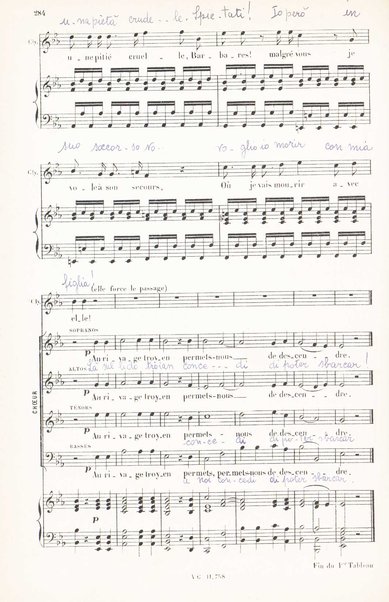 Iphigénie en Aulide : opéra en 3 actes / paroles du Bailli du Rollet ; musique de Gluck ; partition chant et piano transcrite par L. Narici