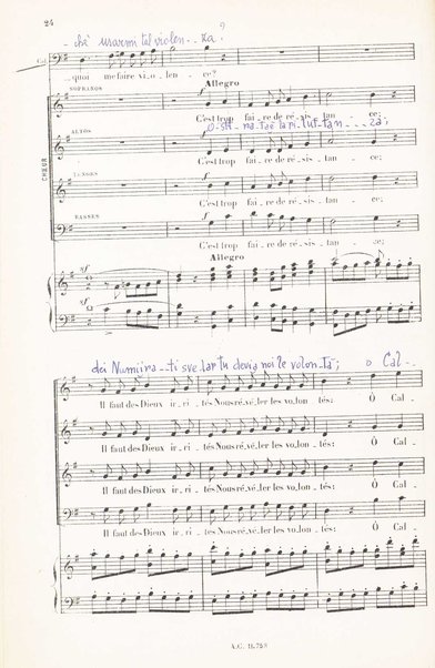 Iphigénie en Aulide : opéra en 3 actes / paroles du Bailli du Rollet ; musique de Gluck ; partition chant et piano transcrite par L. Narici