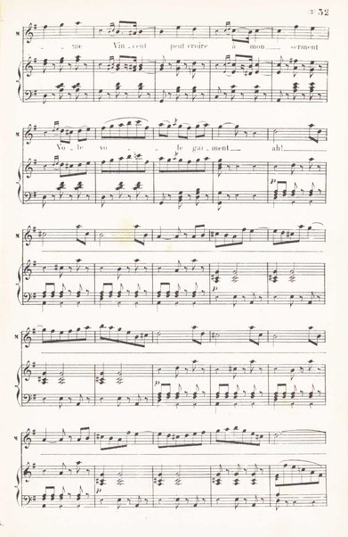 Mireille : opéra en 3 actes / tiré du poëme de Frédéric Mistral par Michel Carré ; musique de Ch. Gounod