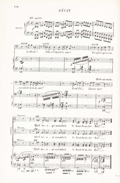 La Reine de Saba : grand opéra en 5 actes / de MM Jules Barbier et Michel Carré ; mis en musique ... par Ch. Gounod ; partition chant et piano arrangèe par Georges Bizet