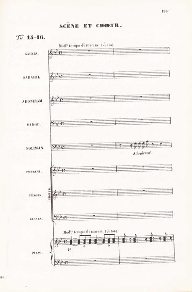 La Reine de Saba : grand opéra en 5 actes / de MM Jules Barbier et Michel Carré ; mis en musique ... par Ch. Gounod ; partition chant et piano arrangèe par Georges Bizet