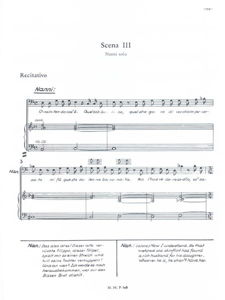 L'infedeltà delusa : burletta per musica in due atti di Marco Coltellini / Joseph Haydn ; deutsche Übertragung von Hans Friedrich Kühnelt ; english traslation by Andrew Porter