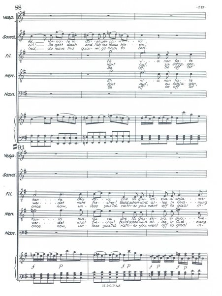 L'infedeltà delusa : burletta per musica in due atti di Marco Coltellini / Joseph Haydn ; deutsche Übertragung von Hans Friedrich Kühnelt ; english traslation by Andrew Porter