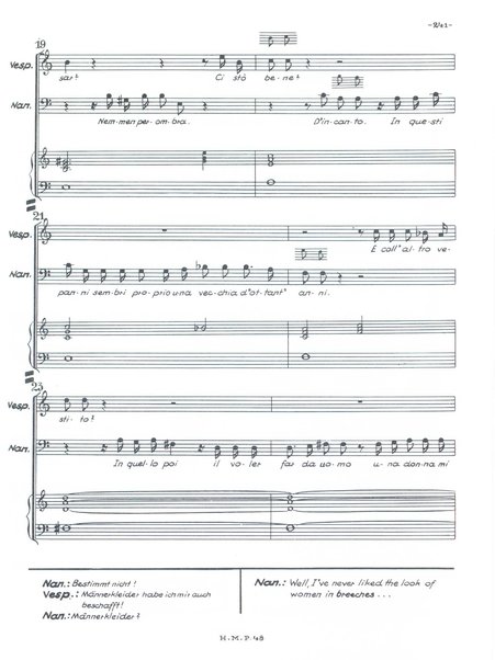 L'infedeltà delusa : burletta per musica in due atti di Marco Coltellini / Joseph Haydn ; deutsche Übertragung von Hans Friedrich Kühnelt ; english traslation by Andrew Porter