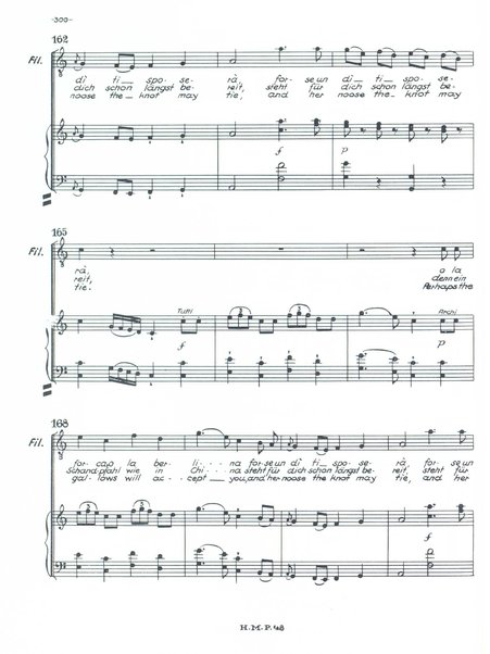 L'infedeltà delusa : burletta per musica in due atti di Marco Coltellini / Joseph Haydn ; deutsche Übertragung von Hans Friedrich Kühnelt ; english traslation by Andrew Porter