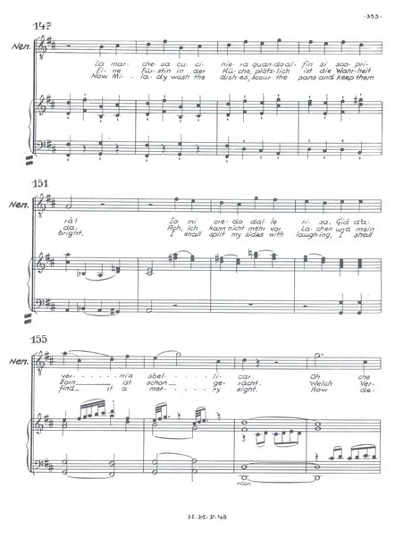 L'infedeltà delusa : burletta per musica in due atti di Marco Coltellini / Joseph Haydn ; deutsche Übertragung von Hans Friedrich Kühnelt ; english traslation by Andrew Porter