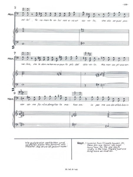 L'infedeltà delusa : burletta per musica in due atti di Marco Coltellini / Joseph Haydn ; deutsche Übertragung von Hans Friedrich Kühnelt ; english traslation by Andrew Porter