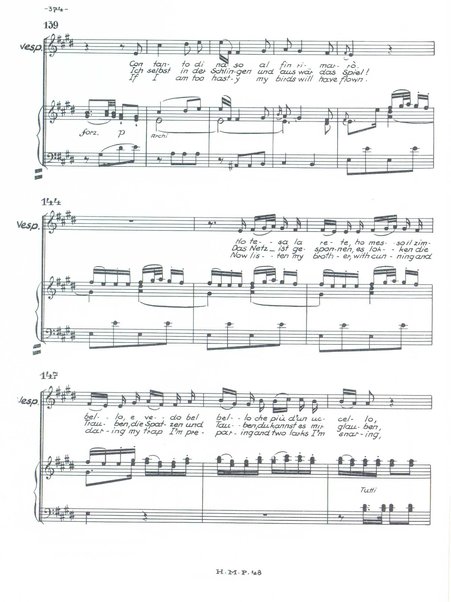 L'infedeltà delusa : burletta per musica in due atti di Marco Coltellini / Joseph Haydn ; deutsche Übertragung von Hans Friedrich Kühnelt ; english traslation by Andrew Porter