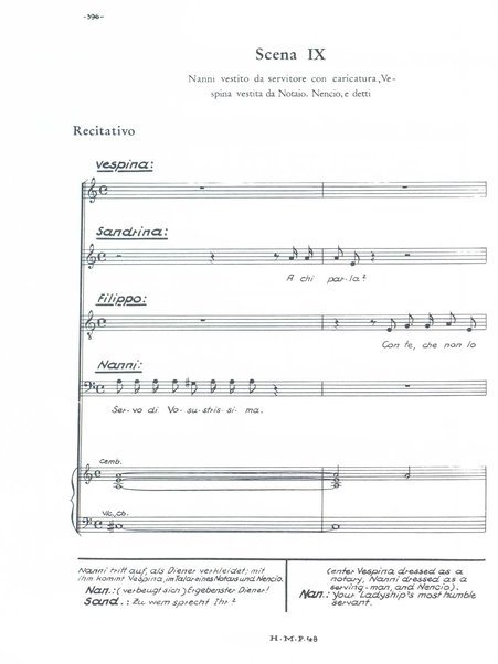 L'infedeltà delusa : burletta per musica in due atti di Marco Coltellini / Joseph Haydn ; deutsche Übertragung von Hans Friedrich Kühnelt ; english traslation by Andrew Porter