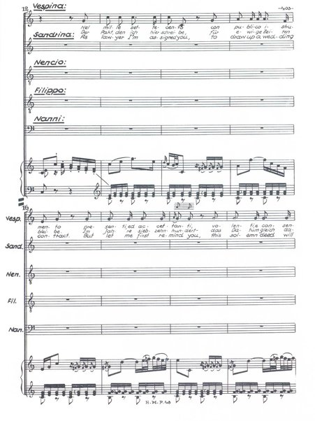 L'infedeltà delusa : burletta per musica in due atti di Marco Coltellini / Joseph Haydn ; deutsche Übertragung von Hans Friedrich Kühnelt ; english traslation by Andrew Porter