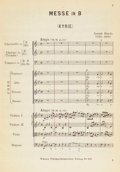 Messe in B : Theresienmesse / J. Haydn