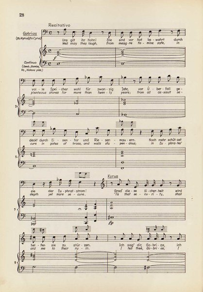 Belsazar : Oratorium / Georg Friedrich Händel ; neue Fassung in zwei Akten für Bühne und Konzert von Wilhem Brückner-Rüggeberg