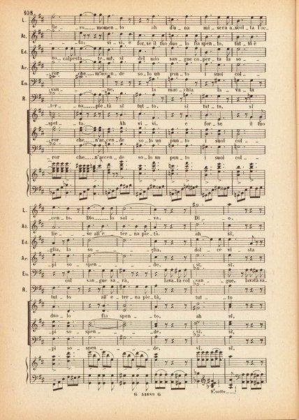 Lucia di Lammermoor / [musiche di! G. Donizetti ; dramma tragico in tre atti di Salvadore   Cammarano