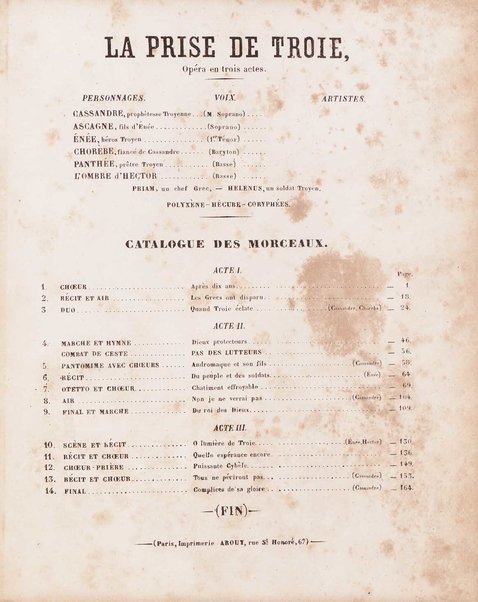 La prise de Troie. 1