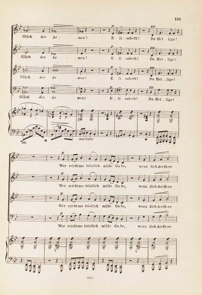 Die Legende von der heiligen Elisabeth : Oratorium / nach Worten von Otto Roquette ; componirt von Franz Liszt