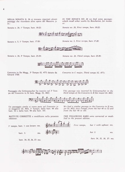 Sonata n. 26 in mi♭ maggiore per violoncello e basso : nella stesura originale per due violoncelli / Luigi Boccherini ; edizione a cura di Aldo Pais