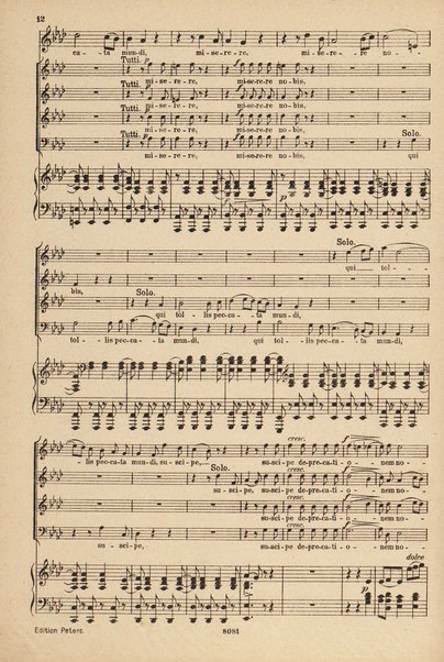 C dur Messe für 4 Solostimmen, Chor u. Orchester : Op. 86 / von L. van Beethoven ; Klavierauszug