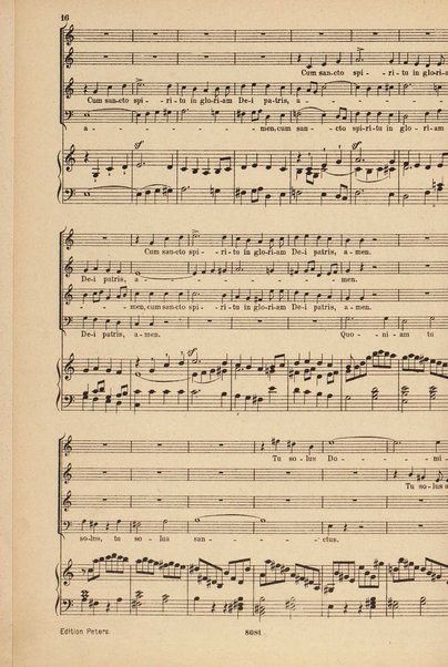 C dur Messe für 4 Solostimmen, Chor u. Orchester : Op. 86 / von L. van Beethoven ; Klavierauszug