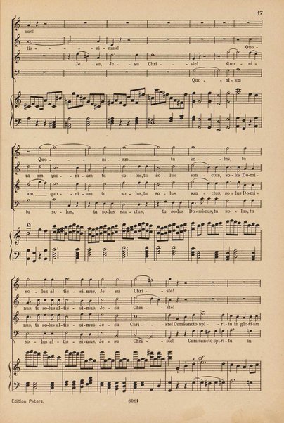 C dur Messe für 4 Solostimmen, Chor u. Orchester : Op. 86 / von L. van Beethoven ; Klavierauszug