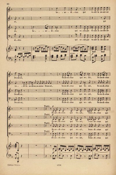 C dur Messe für 4 Solostimmen, Chor u. Orchester : Op. 86 / von L. van Beethoven ; Klavierauszug