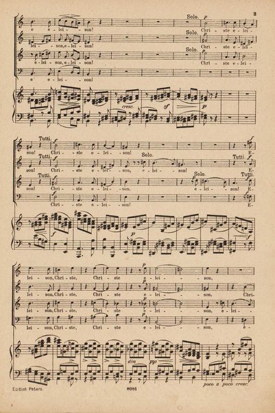 C dur Messe für 4 Solostimmen, Chor u. Orchester : Op. 86 / von L. van Beethoven ; Klavierauszug