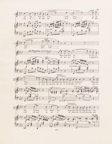 Il viandante : Lyrisches Drama in einem Aufzuge / von Gustavo Macchi ; Deutsch von Wilhem Weber ; Musik von M. Enrico Bossi