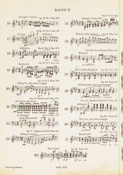 Sonaten für Klavier zu zwei Händen. 1