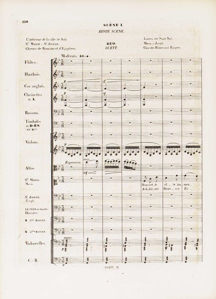 L'enfance du Christ : trilogie sacrée : œuvre 25 / paroles et musique de Hector Berlioz ; in's Deutsche übersetzt von Peter Cornelius